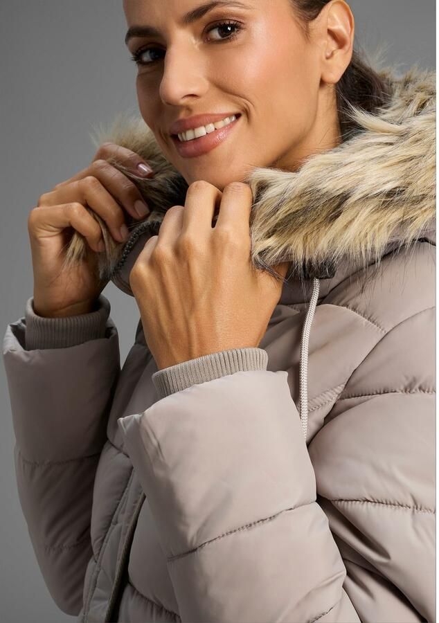 KangaROOS Gewatteerde jas figuurvolgende snit met ritszakken - Foto 3