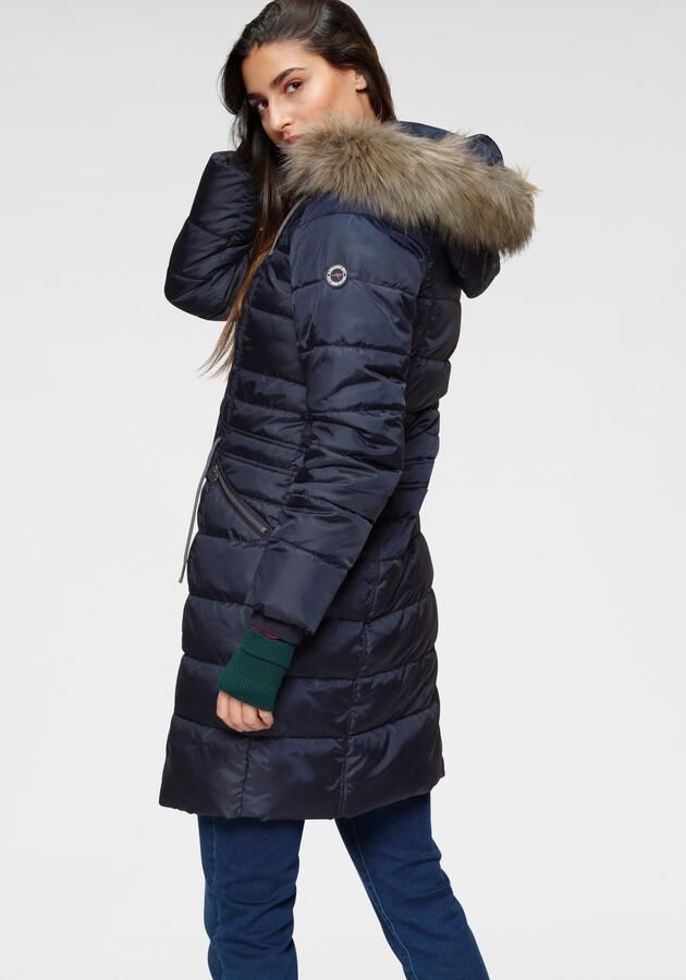 KangaROOS Gewatteerde jas figuurvolgende snit met ritszakken - Foto 3