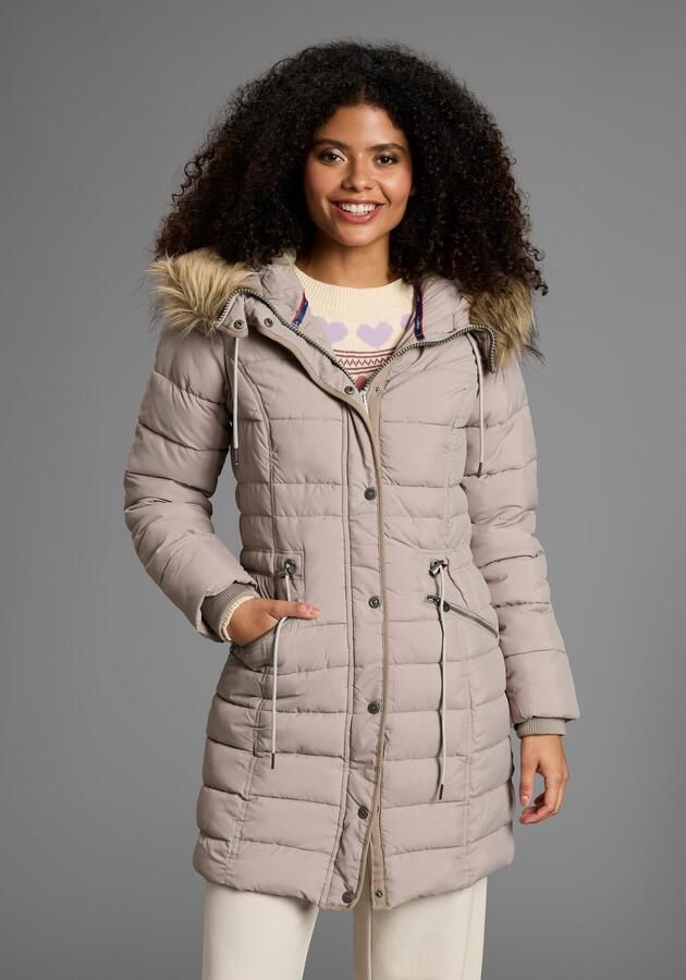 KangaROOS Gewatteerde jas figuurvolgende snit met ritszakken - Foto 9