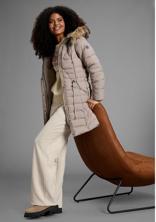 KangaROOS Gewatteerde jas figuurvolgende snit met ritszakken - Foto 4