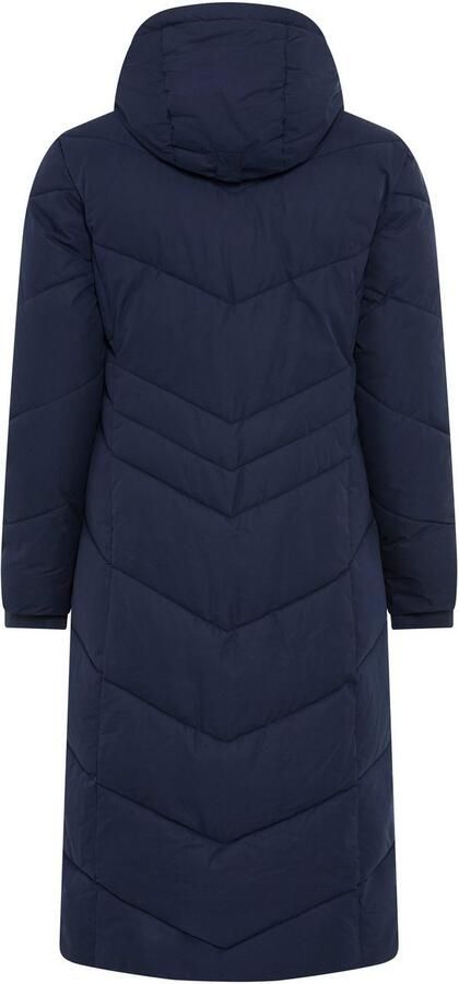 KangaROOS Gewatteerde jas Lange winterjas met knopen aan de zijkant en capuchon - Foto 10