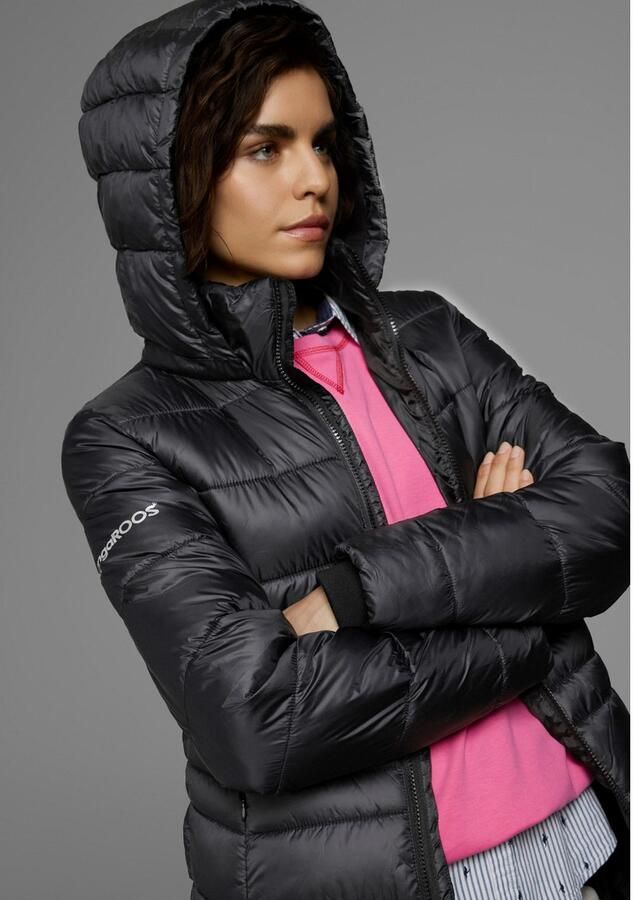 KangaROOS Gewatteerde jas met afneembare capuchon - Foto 3