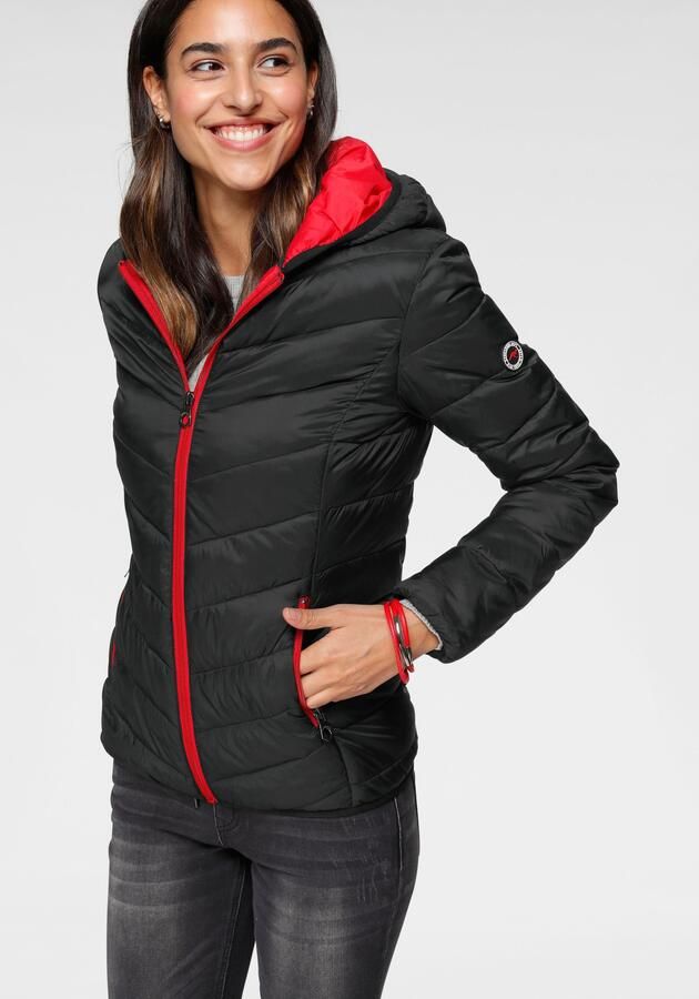 KangaROOS Gewatteerde jas met contrastkleurige details - Foto 6