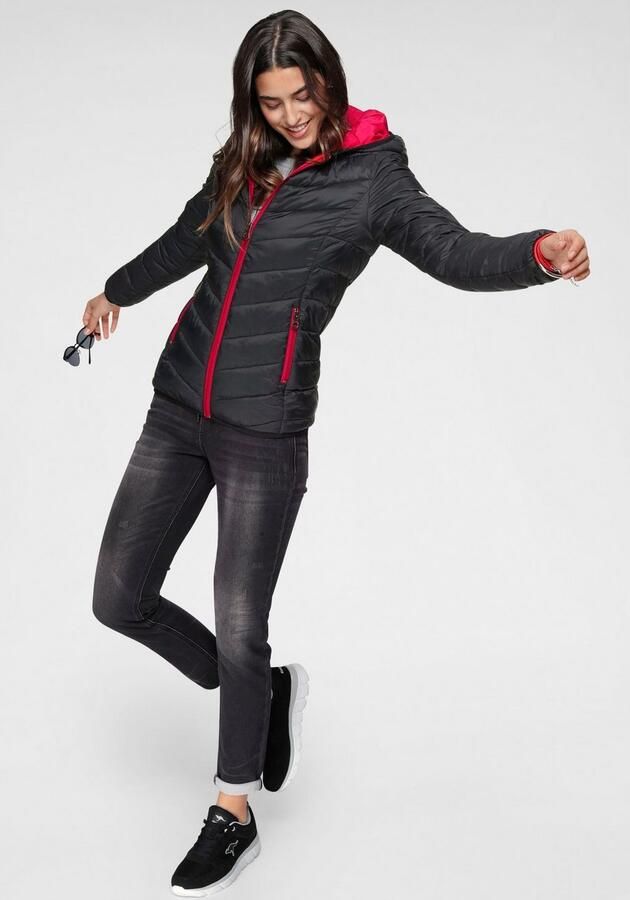 KangaROOS Gewatteerde jas met contrastkleurige details - Foto 5