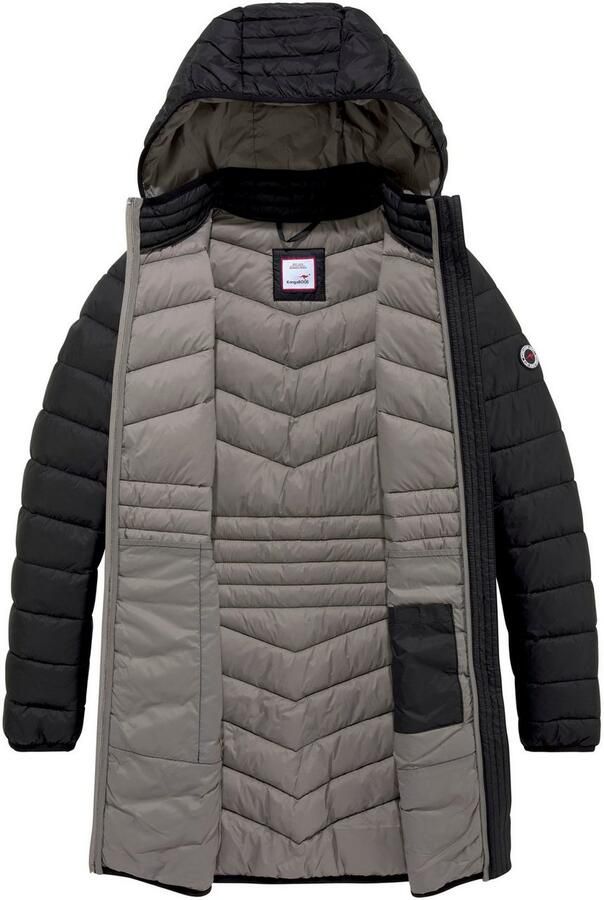 KangaROOS Gewatteerde jas voor het tussenseizoen van licht geweven materiaal figuurvolgende snit - Foto 4