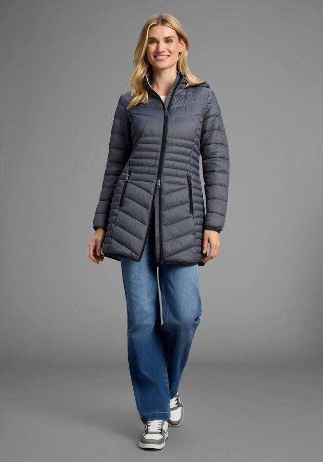 KangaROOS Gewatteerde jas voor het tussenseizoen van licht geweven materiaal figuurvolgende snit - Foto 6