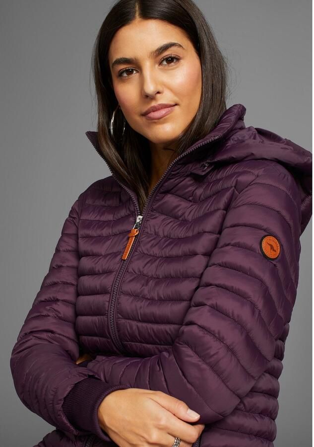 KangaROOS Gewatteerde jas voor koude dagen onderhoudsvriendelijk en vuilafstotend