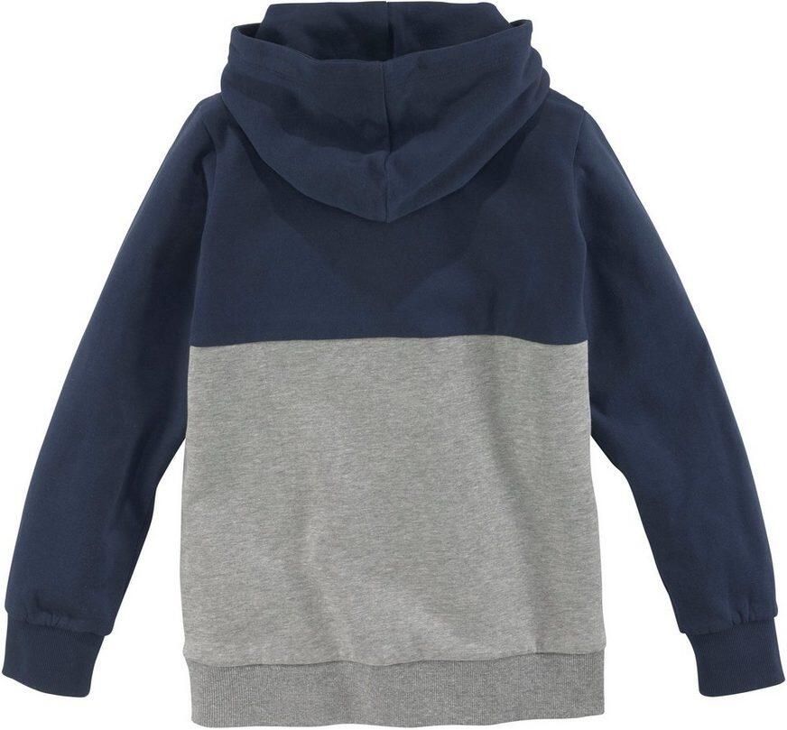 KangaROOS Hoodie Colourblocking Lange mouwen meerkleurig met logoprint van katoen - Foto 4