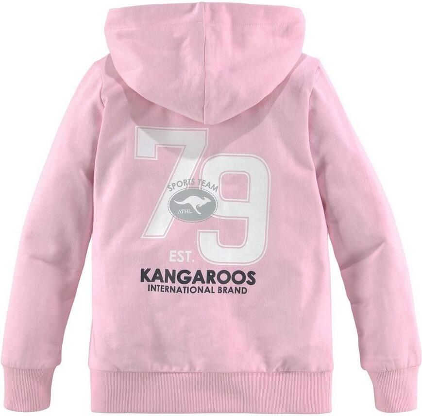 KangaROOS Hoodie Kleine meisjes Lange mouwen heuplange basic pasvorm stijlvolle print - Foto 2