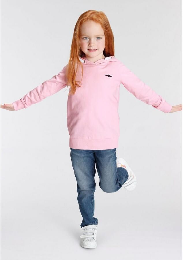KangaROOS Hoodie Kleine meisjes Lange mouwen heuplange basic pasvorm stijlvolle print - Foto 4