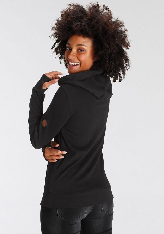 KangaROOS Hoodie Langarm met duimopeningen figuurvolgend van interlockmateriaal - Foto 5