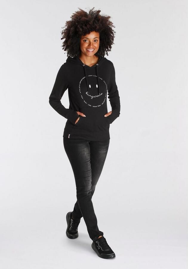 KangaROOS Hoodie Langarm met duimopeningen figuurvolgend van interlockmateriaal - Foto 6