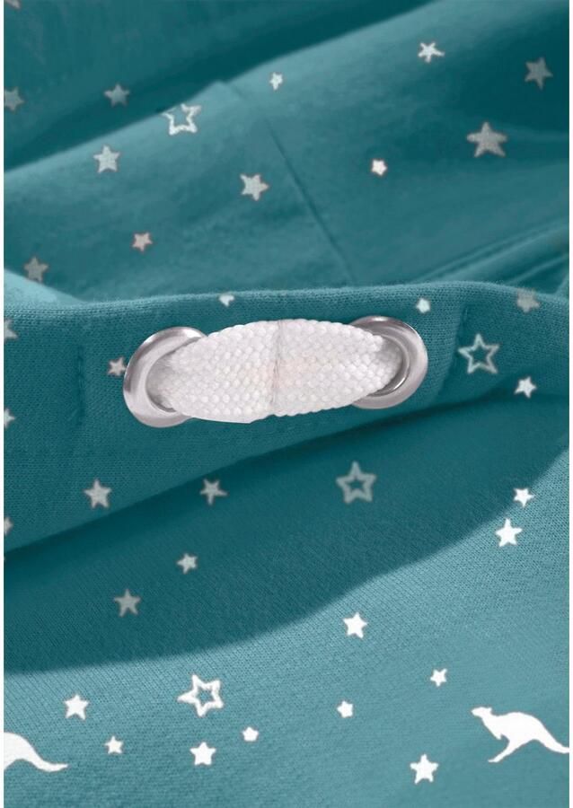 KangaROOS Hoodie Lange mouwen bedrukt met capuchon van katoenmix