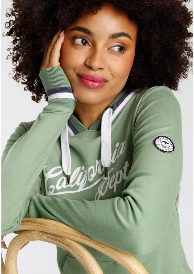 KangaROOS Hoodie Lange mouwen figuurvolgend met capuchon van katoen