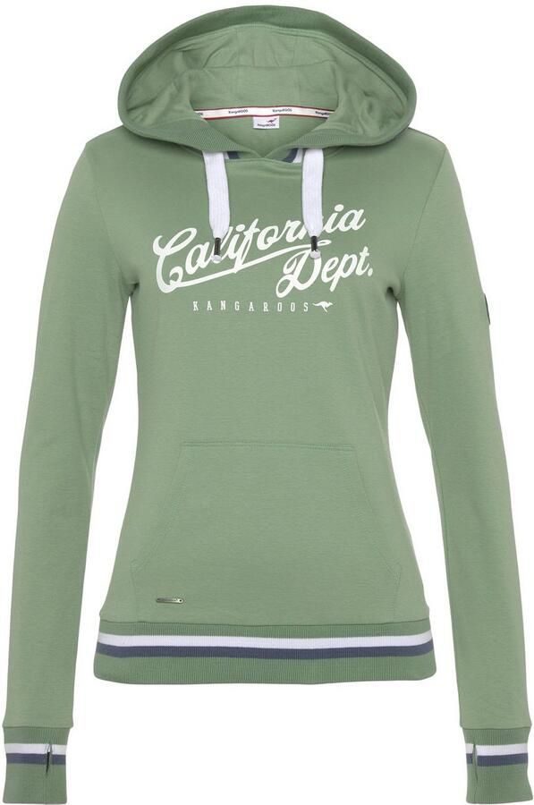 KangaROOS Hoodie Lange mouwen figuurvolgend met capuchon van katoen - Foto 8