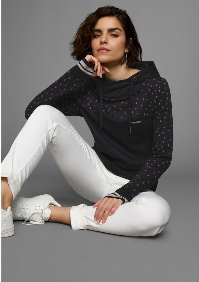 KangaROOS Hoodie Lange mouwen figuurvolgende snit van katoen met capuchon - Foto 4