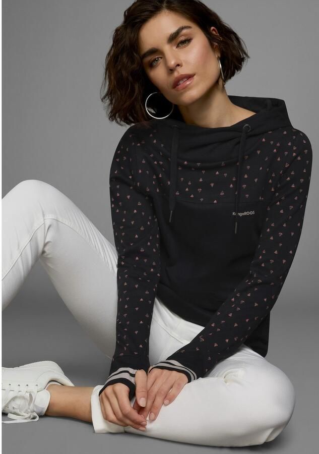 KangaROOS Hoodie Lange mouwen figuurvolgende snit van katoen met capuchon - Foto 5