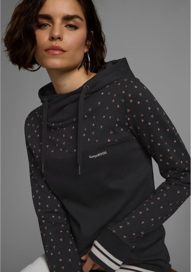 KangaROOS Hoodie Lange mouwen figuurvolgende snit van katoen met capuchon - Foto 2