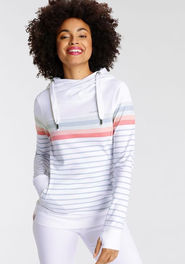 KangaROOS Hoodie Lange mouwen met duimgaten comfortabel gesneden en heupbedekkend - Foto 8