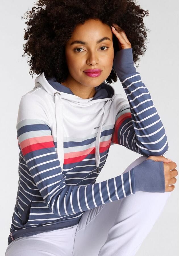 KangaROOS Hoodie Lange mouwen met duimgaten comfortabel gesneden en heupbedekkend - Foto 4