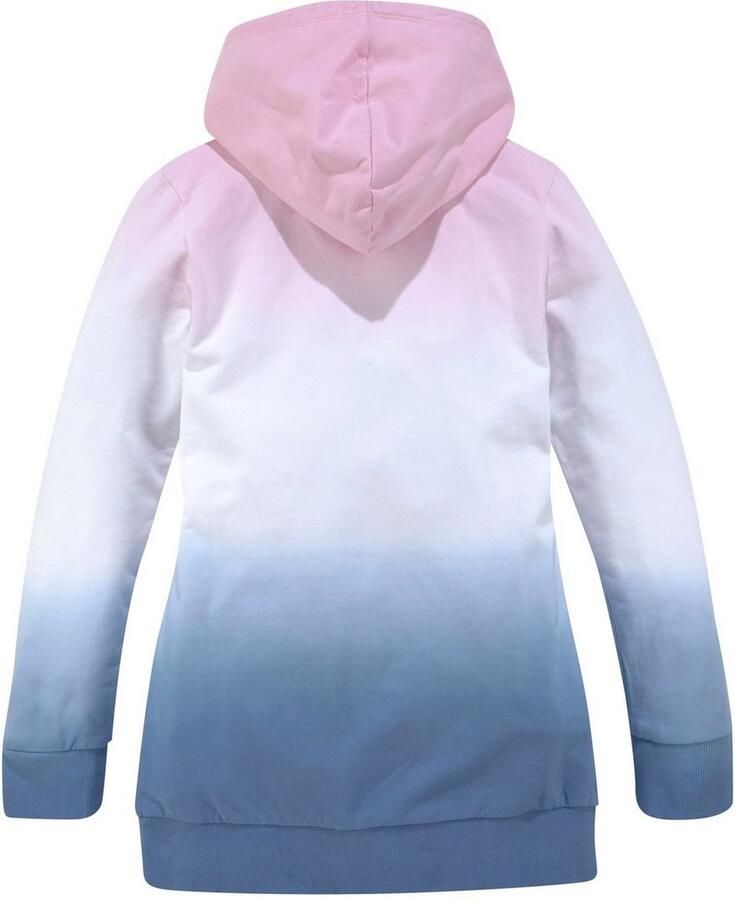 KangaROOS Hoodie Lange sweatshirt met kleurverloop Lange mouwen met boorden getailleerde snit met logoprint