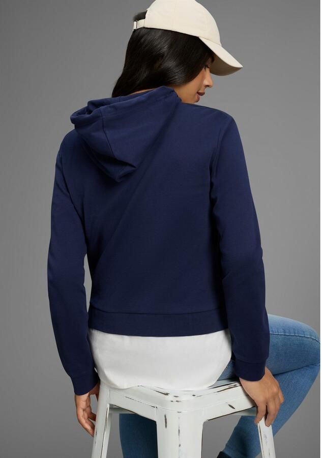 KangaROOS Hoodie met aangenaaide bloeszoom - Foto 2