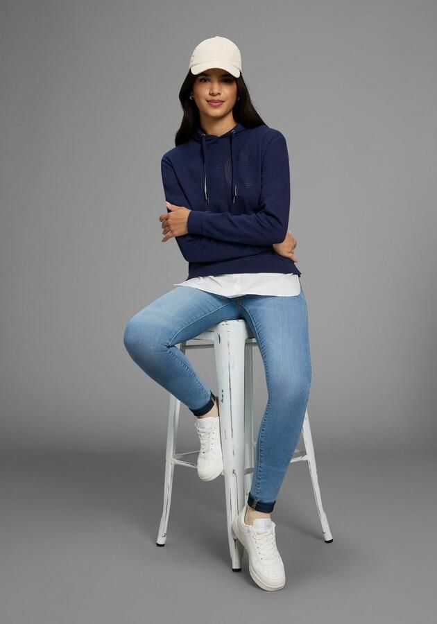 KangaROOS Hoodie met aangenaaide bloeszoom - Foto 3