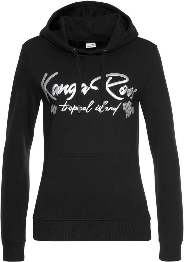 KangaROOS Hoodie Met borduurwerk en bloemenprint loungepak hoodie - Foto 4