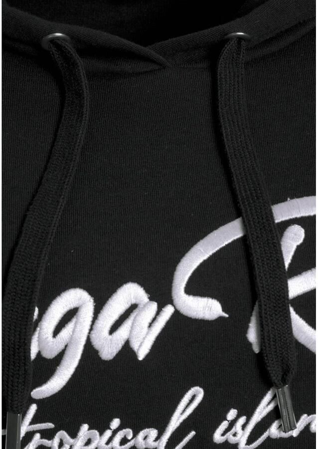 KangaROOS Hoodie Met borduurwerk en bloemenprint loungepak hoodie