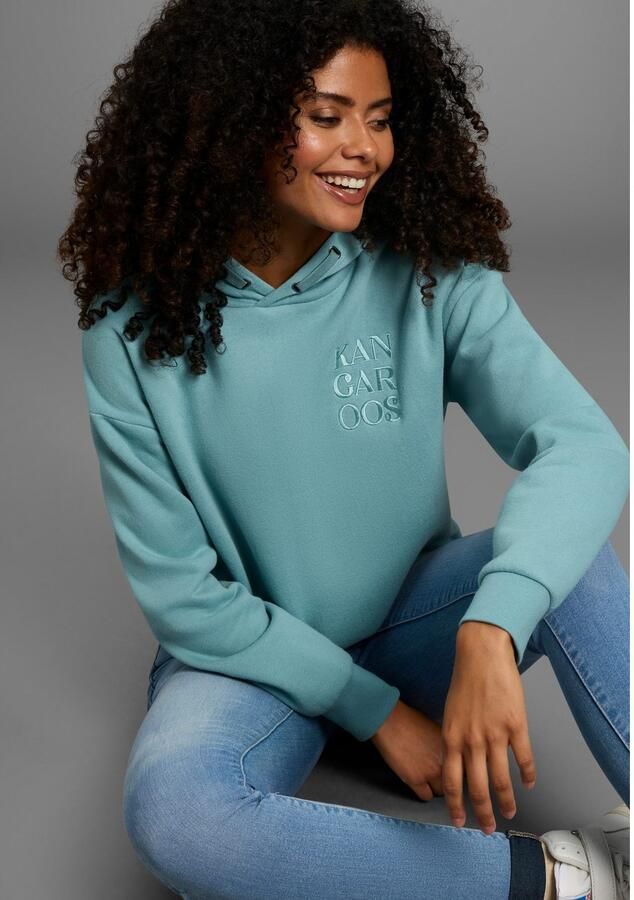 KangaROOS Hoodie met drukknopen bij de zoom - Foto 3