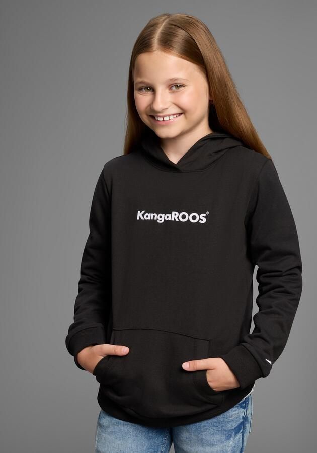 KangaROOS Hoodie met logoprint Lange mouwen bedrukt van sweatstof met katoen met kangoeroezak - Foto 2