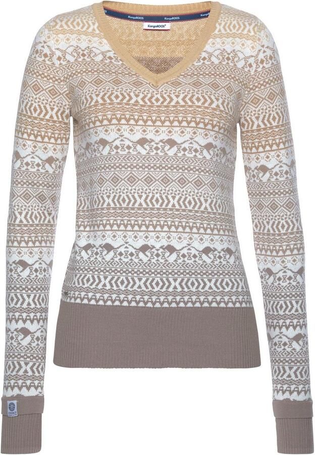 KangaROOS Jacquardtrui met een noors motief met kleine kangoeroe - Foto 13