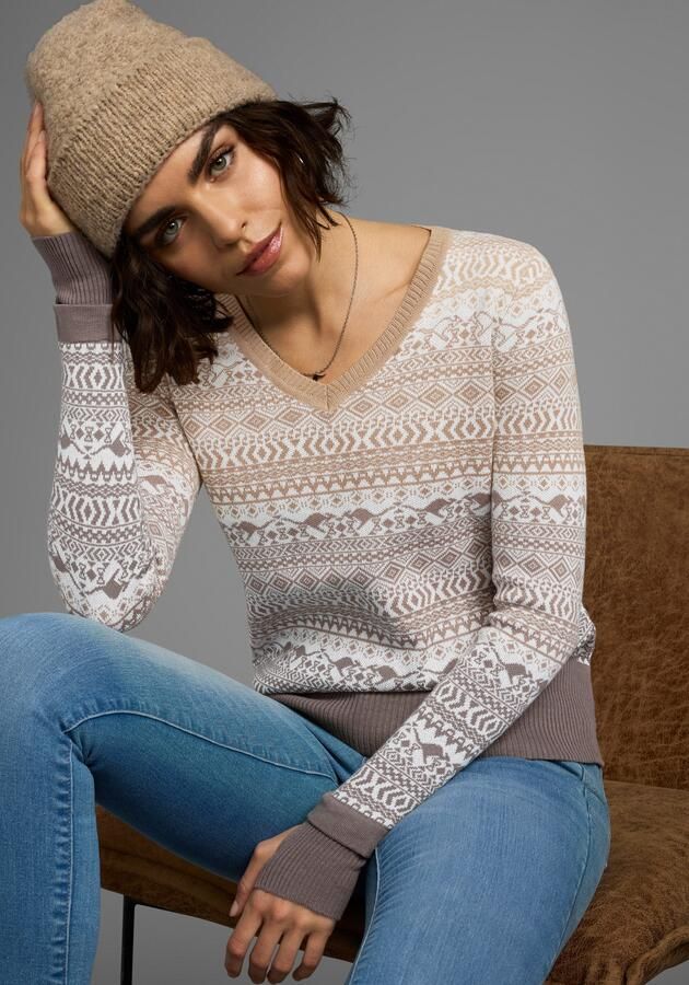 KangaROOS Jacquardtrui met een noors motief met kleine kangoeroe - Foto 8