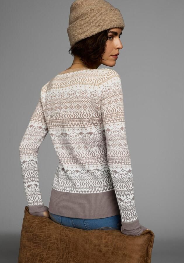 KangaROOS Jacquardtrui met een noors motief met kleine kangoeroe - Foto 9