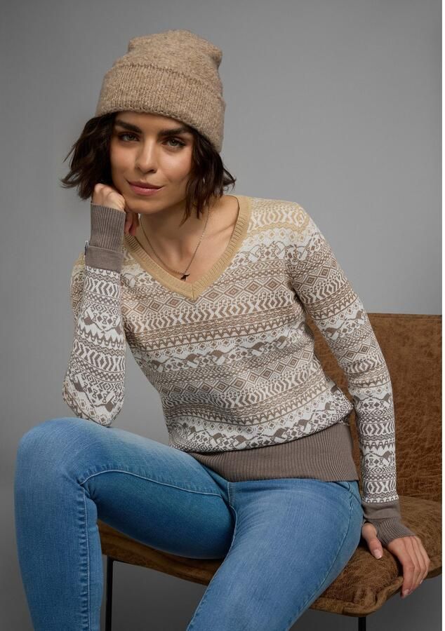 KangaROOS Jacquardtrui met een noors motief met kleine kangoeroe - Foto 5