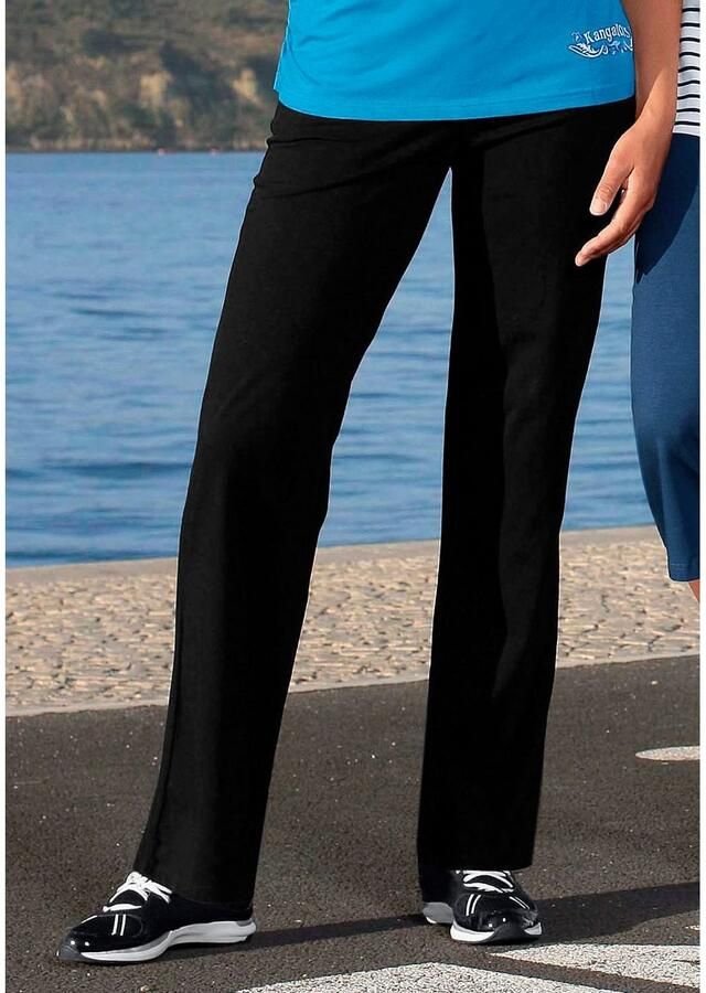 KangaROOS Jazzpants Grote maten Uitlopende pijpen zachte stretchkwaliteit