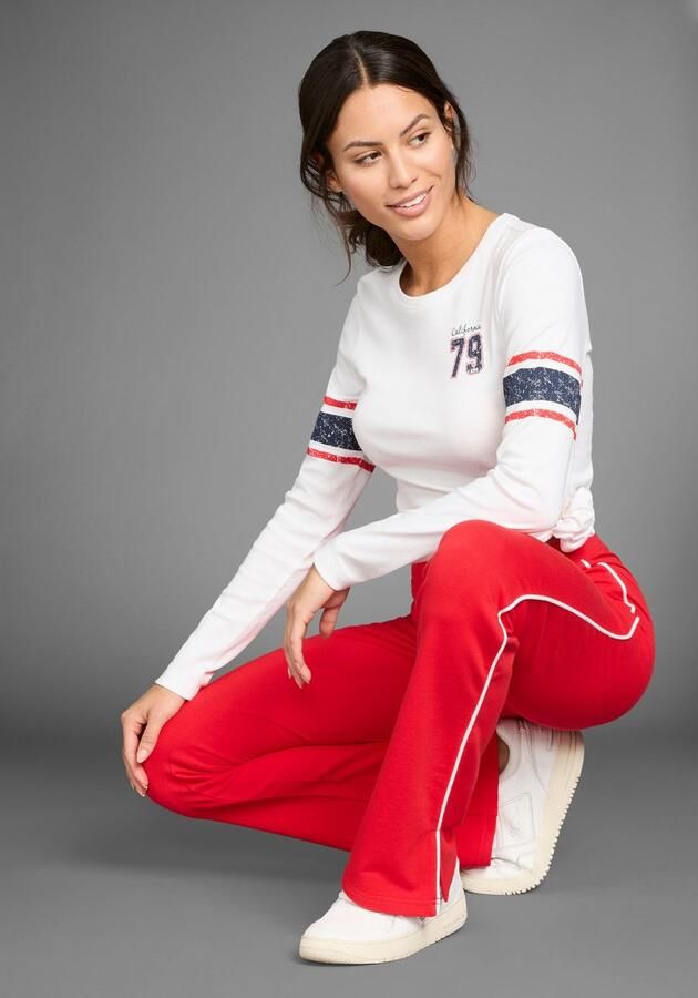 KangaROOS Shirt met lange mouwen in sportieve look