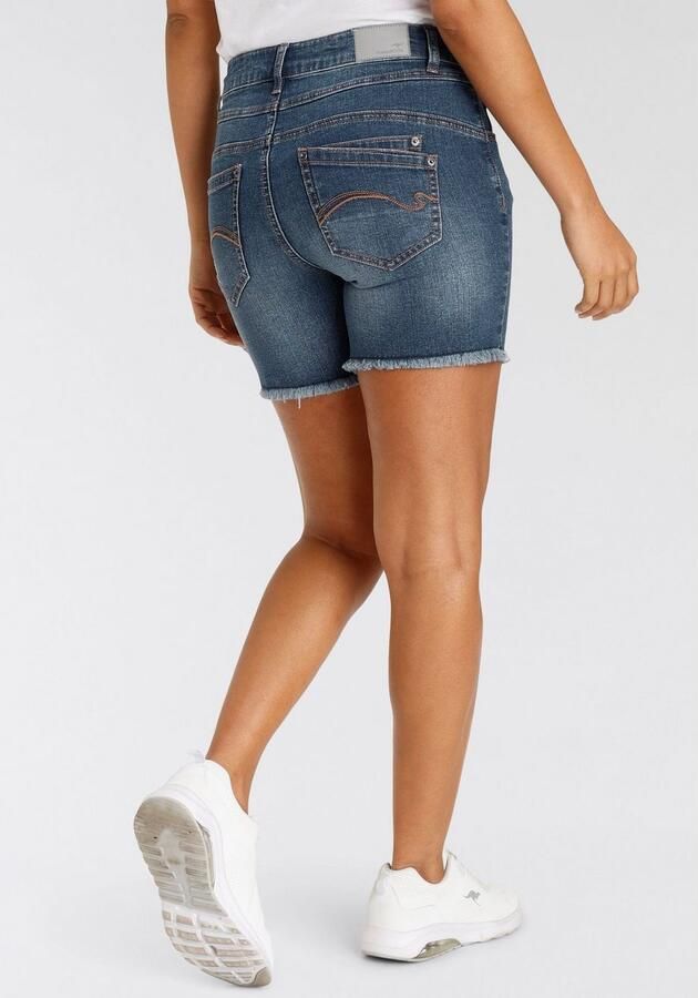 KangaROOS Jeanshotpants korte snit met destroyed-effecten klassieke taillehoogte - Foto 6