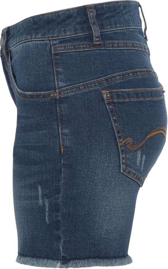 KangaROOS Jeanshotpants korte snit met destroyed-effecten klassieke taillehoogte - Foto 8