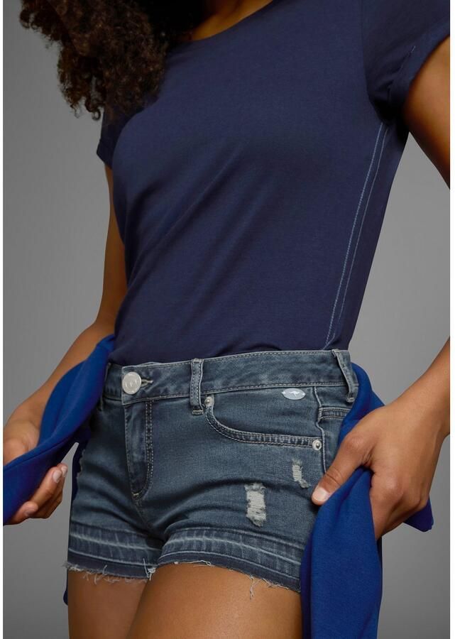 KangaROOS Jeansshort korte broek met destroyed-effecten lage taille - Foto 5