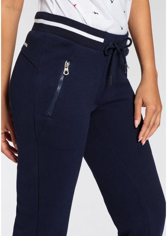 KangaROOS Jerseybroek met piqué-structuur en streepdetail