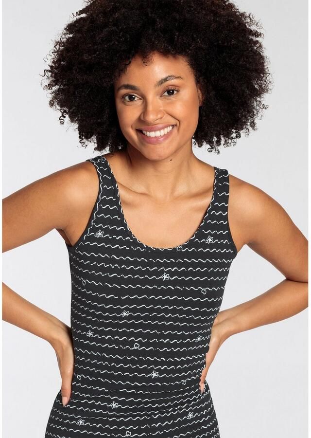 KangaROOS Jerseyjurk bedrukt ontwerp van katoen en modal (2-delig)