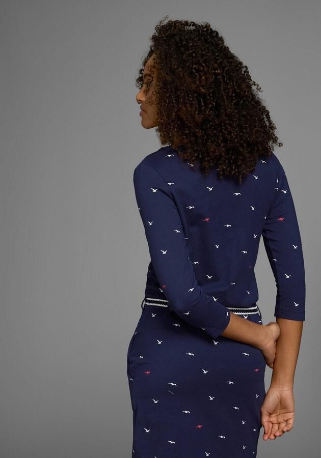 KangaROOS Jerseyjurk figuurvolgende pasvorm van katoenmix (set Met een afneembare riem) - Foto 5