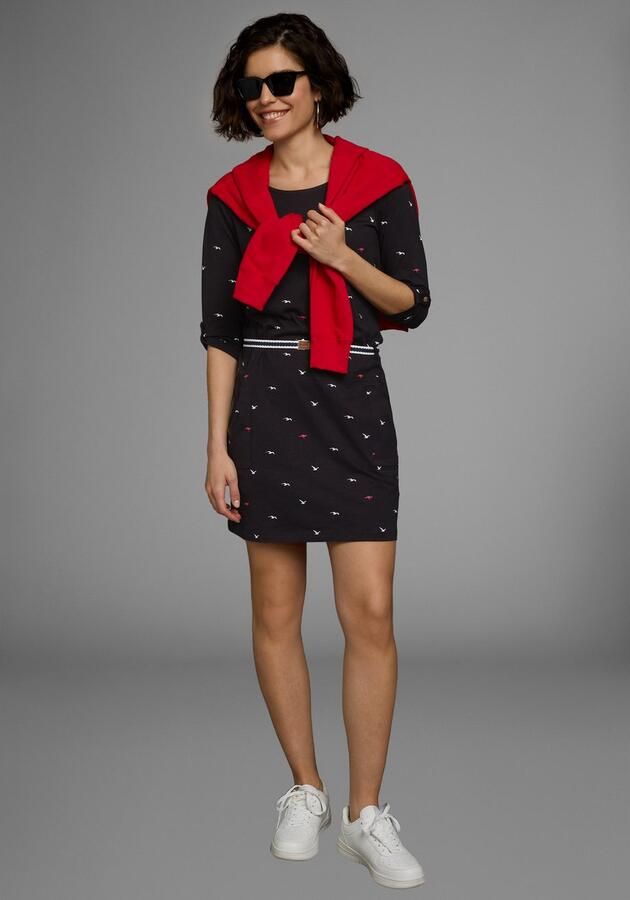 KangaROOS Jerseyjurk figuurvolgende pasvorm van katoenmix (set Met een afneembare riem) - Foto 5