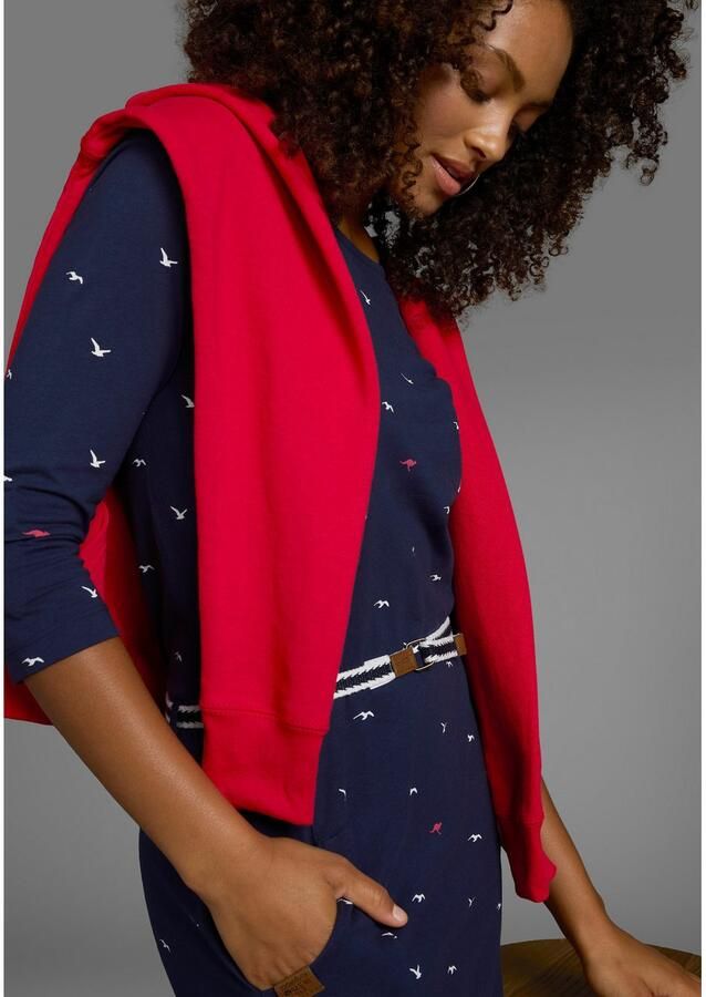 KangaROOS Jerseyjurk figuurvolgende pasvorm van katoenmix (set Met een afneembare riem) - Foto 3