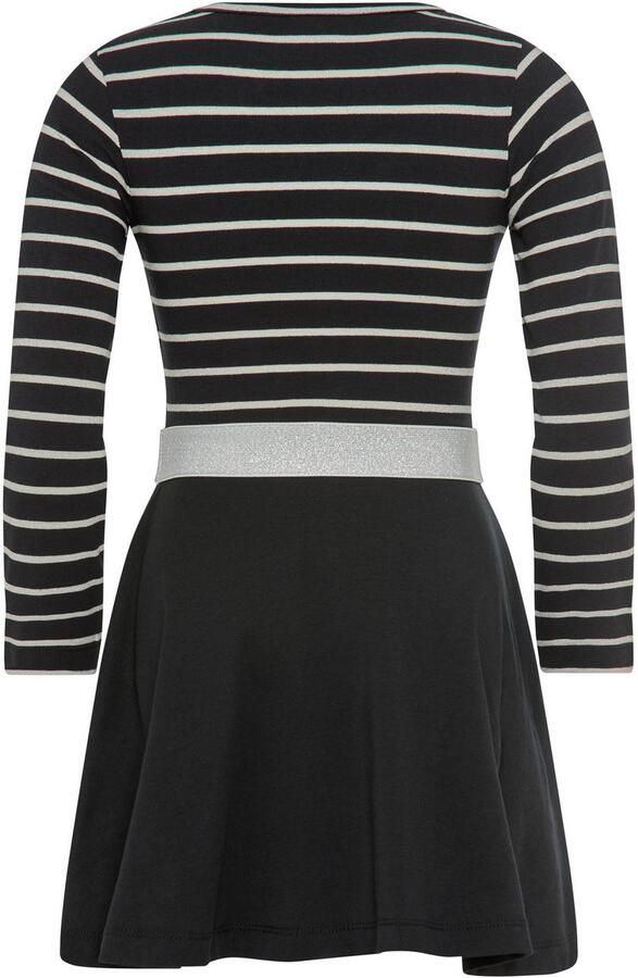 KangaROOS Jerseyjurk Gestreept jurkje voor kleine meisjes Glitter-strepen feestelijke gelegenheden knielengte modieuze stijl - Foto 6