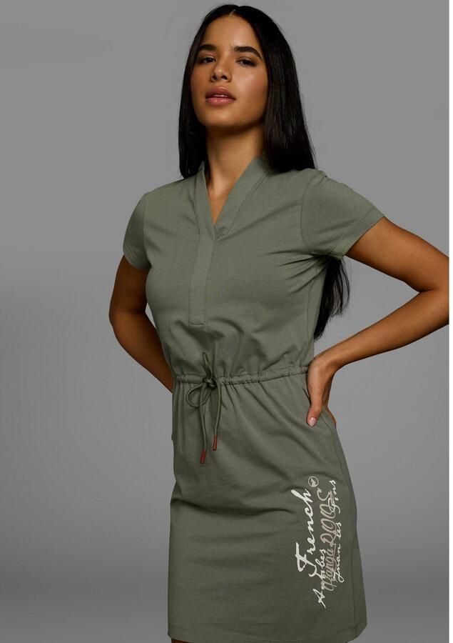 KangaROOS Jerseyjurk in sportieve look met print en strikband in de taille - Foto 3