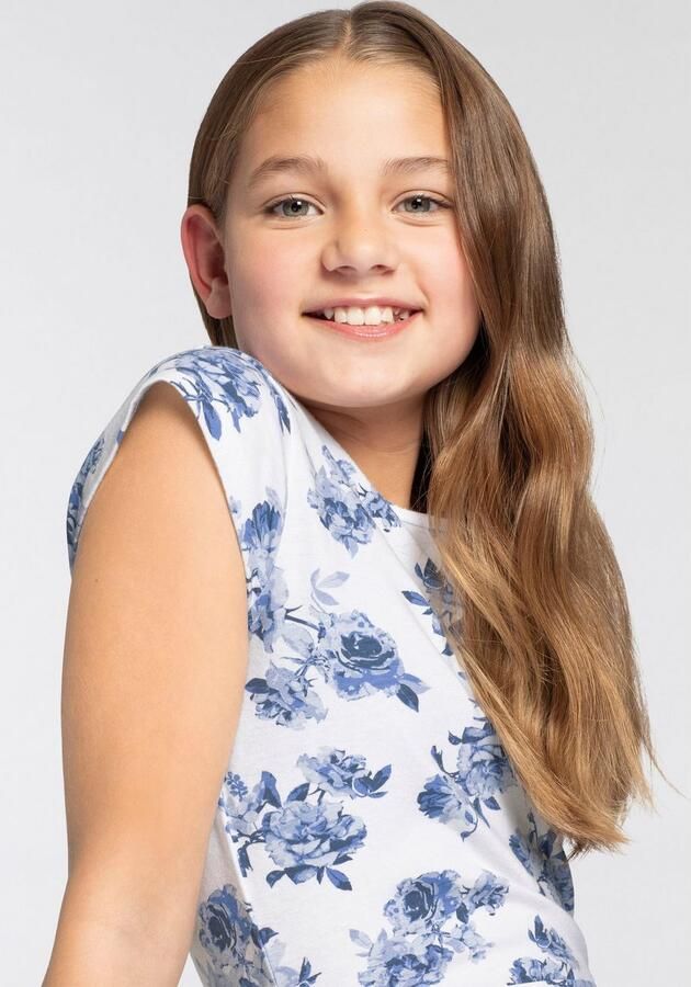 KangaROOS Jerseyjurk Meisjes feestelijke gelegenheden modieuze allover-print uitlopende snit - Foto 3