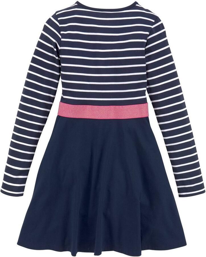 KangaROOS Jerseyjurk met glinsterende riem feestelijke gelegenheden knie-vrij modieuze stijl van stretchkwaliteit