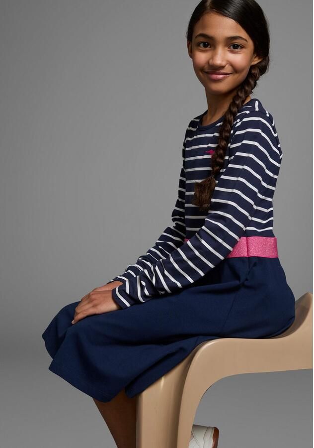 KangaROOS Jerseyjurk met glinsterende riem feestelijke gelegenheden knie-vrij modieuze stijl van stretchkwaliteit - Foto 5